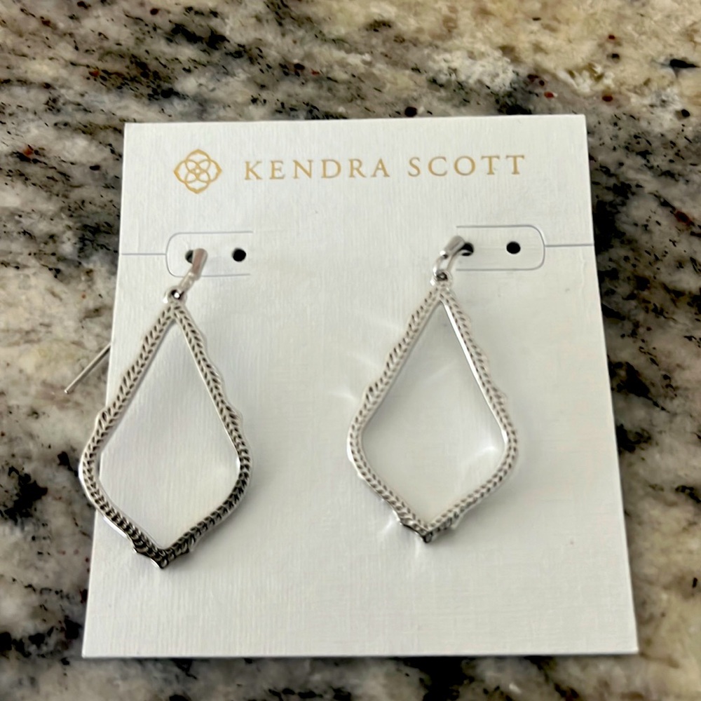 New with tags. Kendra Scott sterling silver earrings.